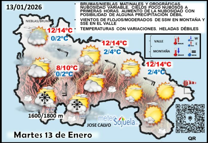 Mapa del tiempo en La Rioja. Meteosojuela Mapa del tiempo en La Rioja. Meteosojuela