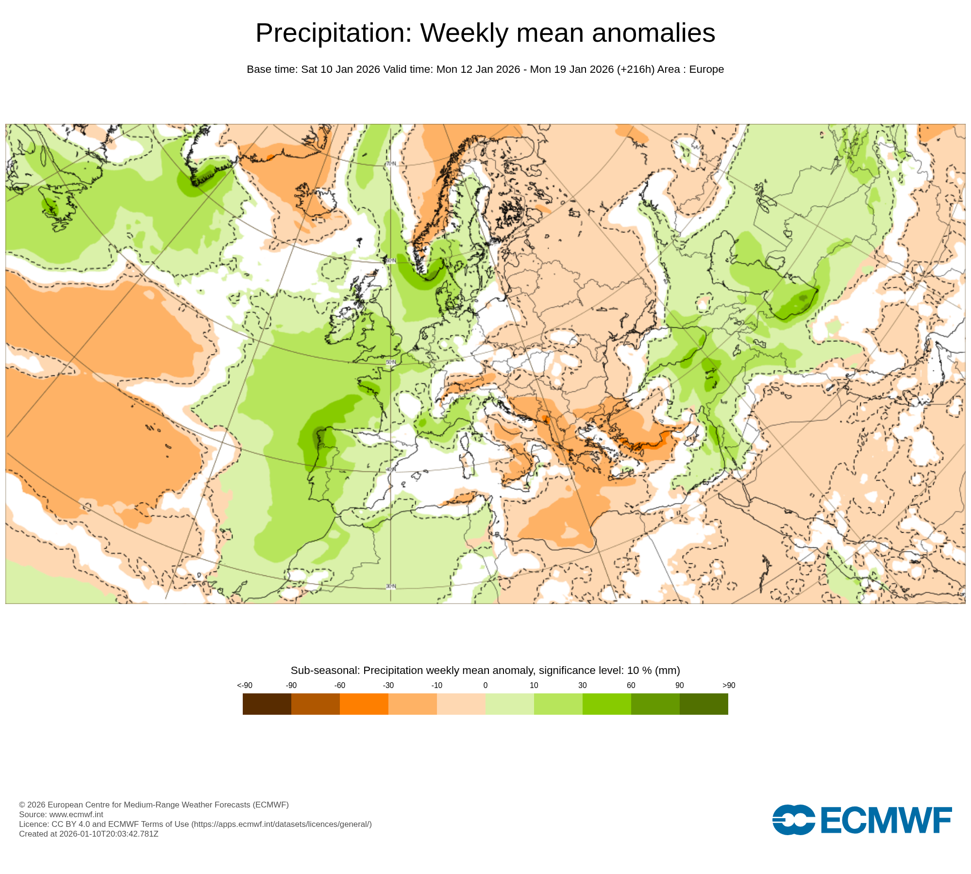 Modelos de Precipitación Enero 3ª semana ECMWF .Meteosojuela La Rioja