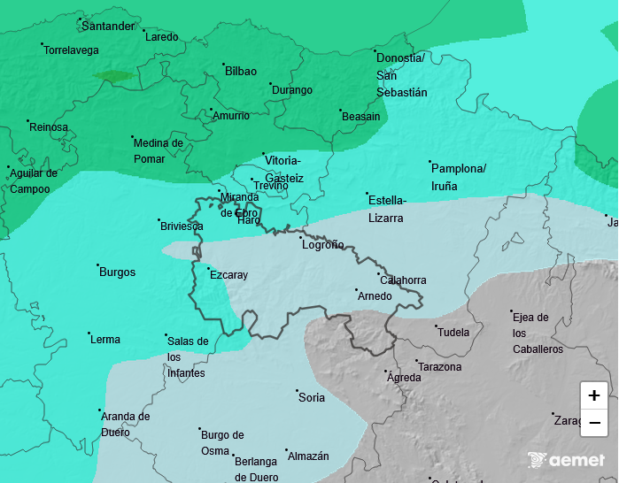 Precipitación Media según AEMET. Meteosojuela La Rioja 02