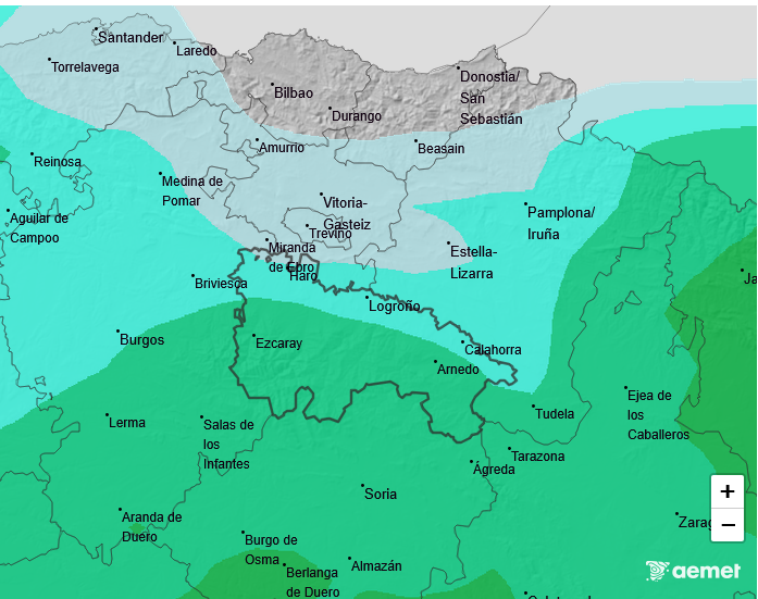 Precipitación Media según AEMET. Meteosojuela La Rioja 04