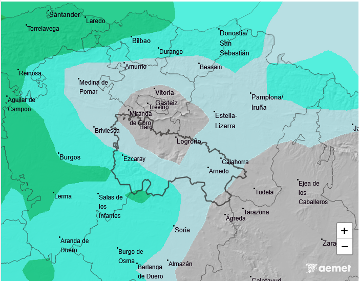 Precipitación Media según AEMET. Meteosojuela La Rioja 13