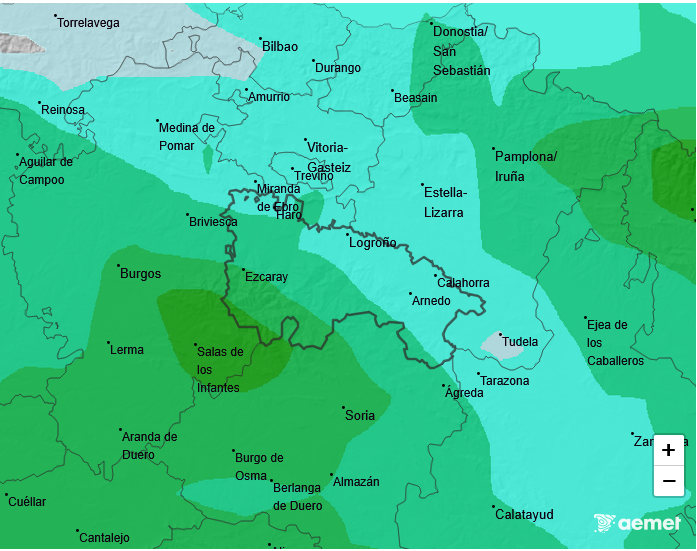 Precipitación Media según AEMET. Meteosojuela La Rioja 23