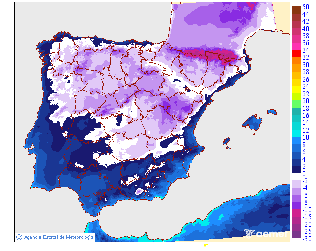Temperaturas Minimas previstas 05