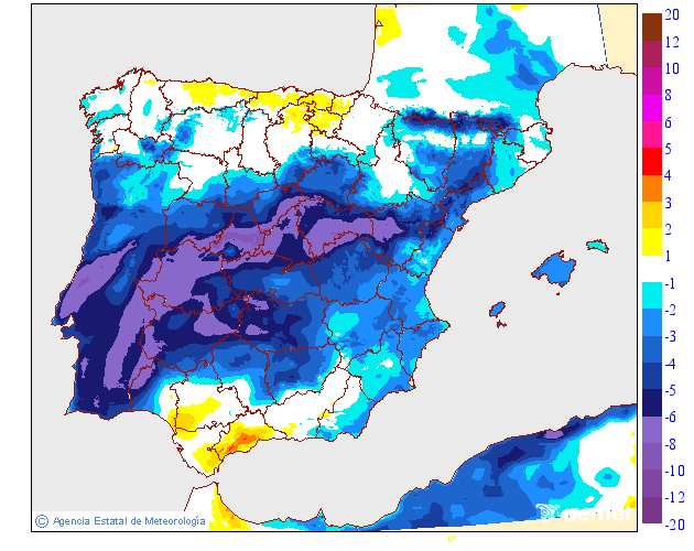 Variación de temperaturas máximas AEMET Meteosojuela 05