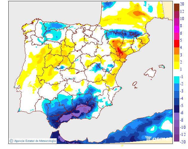Variación de temperaturas máximas AEMET Meteosojuela 06