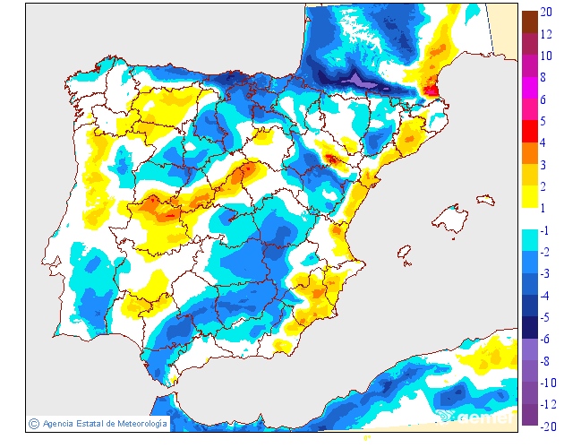 Variación de temperaturas máximas AEMET Meteosojuela 14