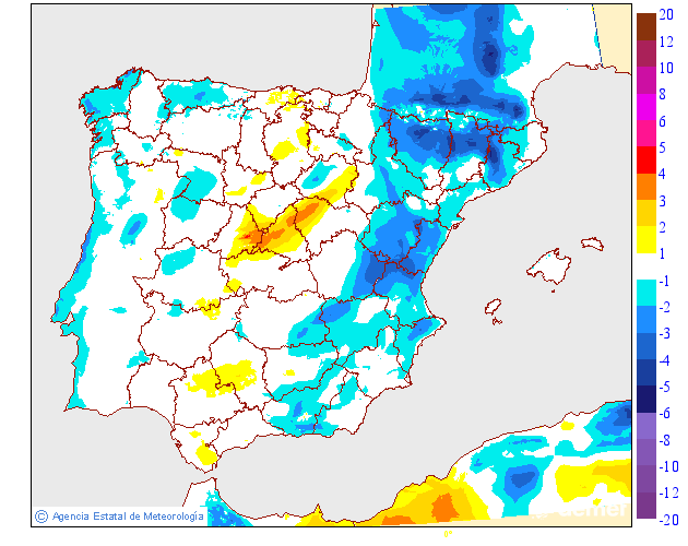 Variación de temperaturas máximas AEMET Meteosojuela 16