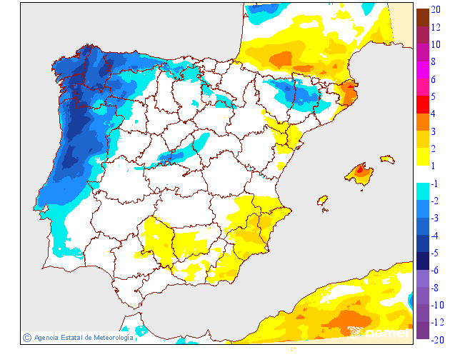 Variación de temperaturas máximas AEMET Meteosojuela 23