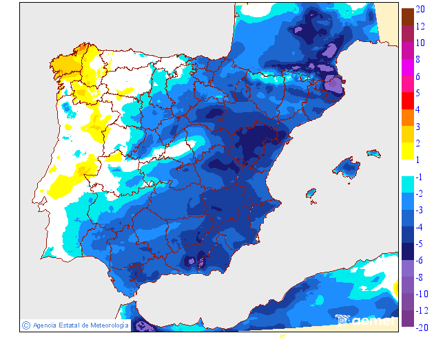 Variación de temperaturas máximas AEMET Meteosojuela 24