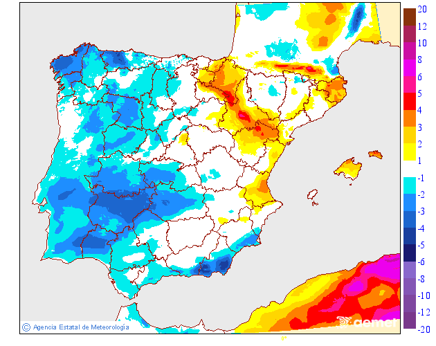 Variación de temperaturas máximas AEMET Meteosojuela 27
