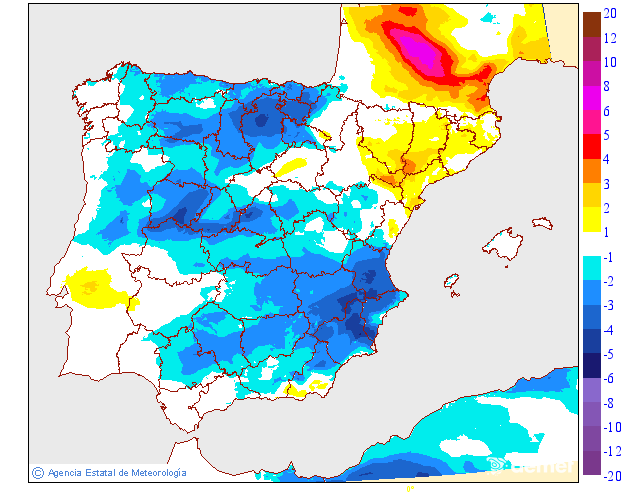 Variación de temperaturas máximas AEMET Meteosojuela 30