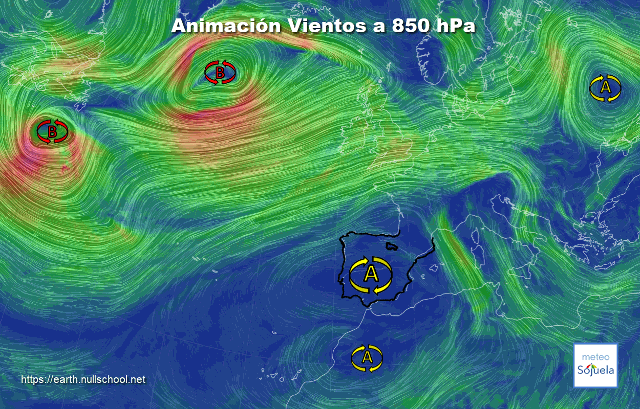 Animación Viento 850hPa. 2102 Anticiclón
