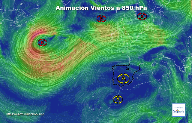 Animación Viento 850hPa. 2202 Anticiclón