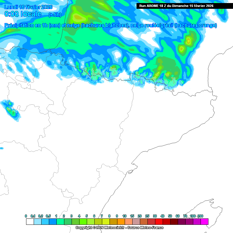 Animación evolución de las precipitaciones previstas en La Rioja
