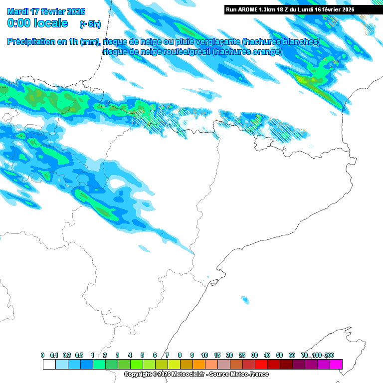 Animación evolución de las precipitaciones previstas en La Rioja