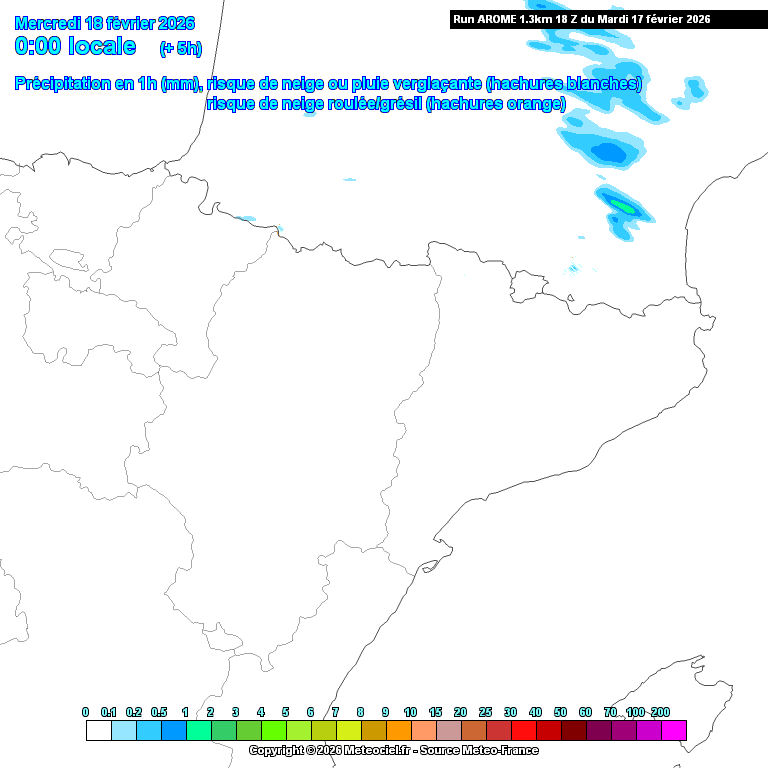 Animación evolución de las precipitaciones previstas en La Rioja