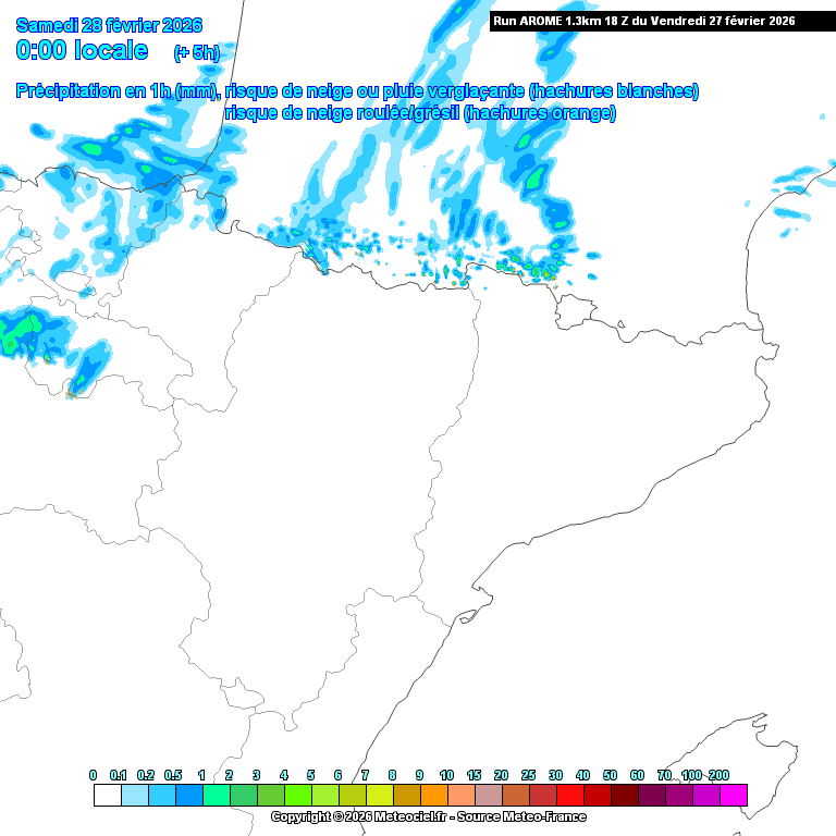 Animación evolución de las precipitaciones previstas en La Rioja