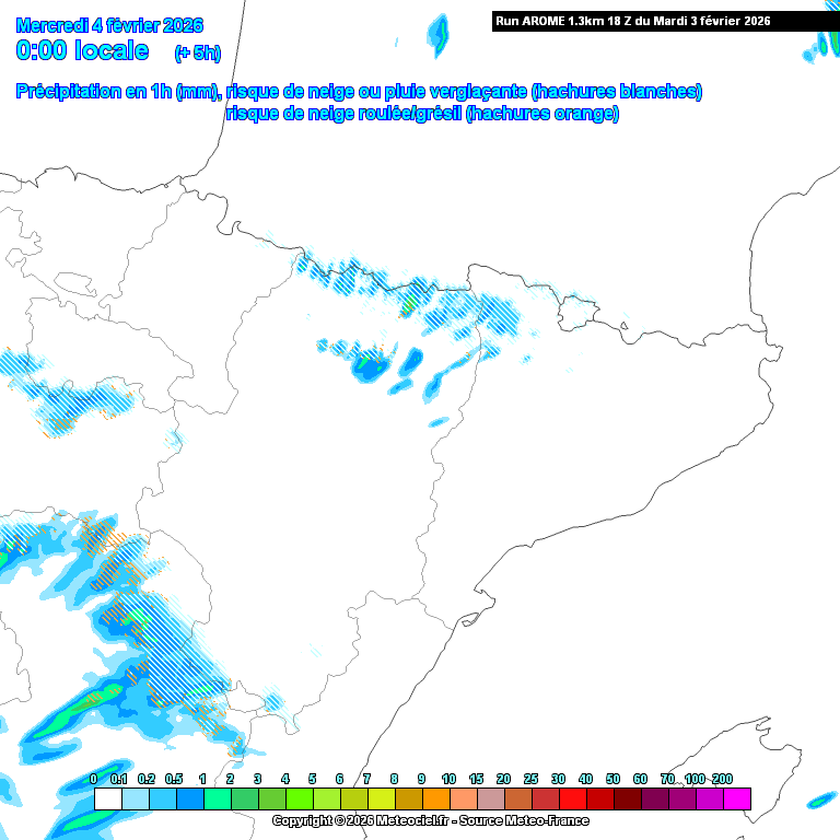 Animación evolución de las precipitaciones previstas en La Rioja