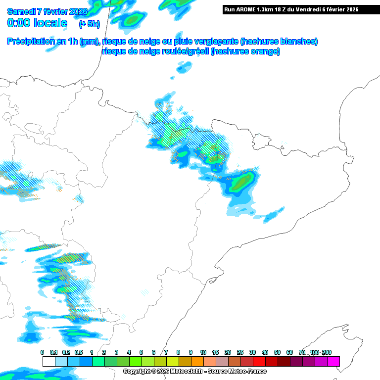 Animación evolución de las precipitaciones previstas en La Rioja