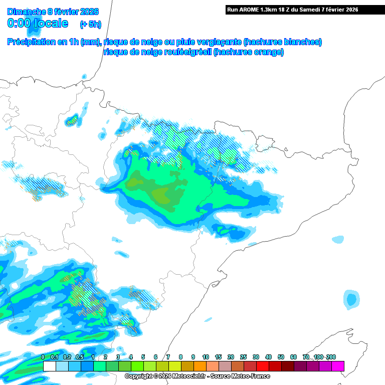 Animación evolución de las precipitaciones previstas en La Rioja