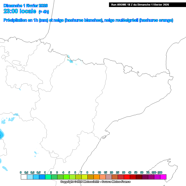 Animación evolución de las precipitaciones previstas en La Rioja