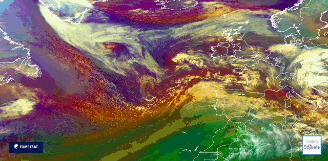 Animación imágenes satélite Meteosat. De Leonardo a Marta