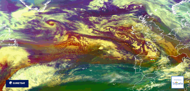 Animación imágenes satélite Meteosat