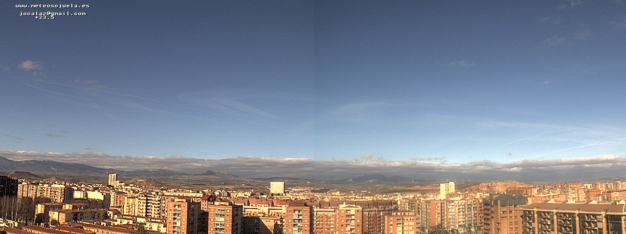 Imagen WEBCAM 1 Logroño. www.meteosojuela.es