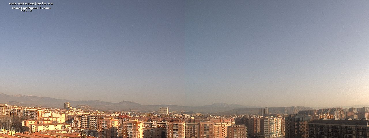 Imagen WEBCAM Logroño Calima. www.meteosojuela.es