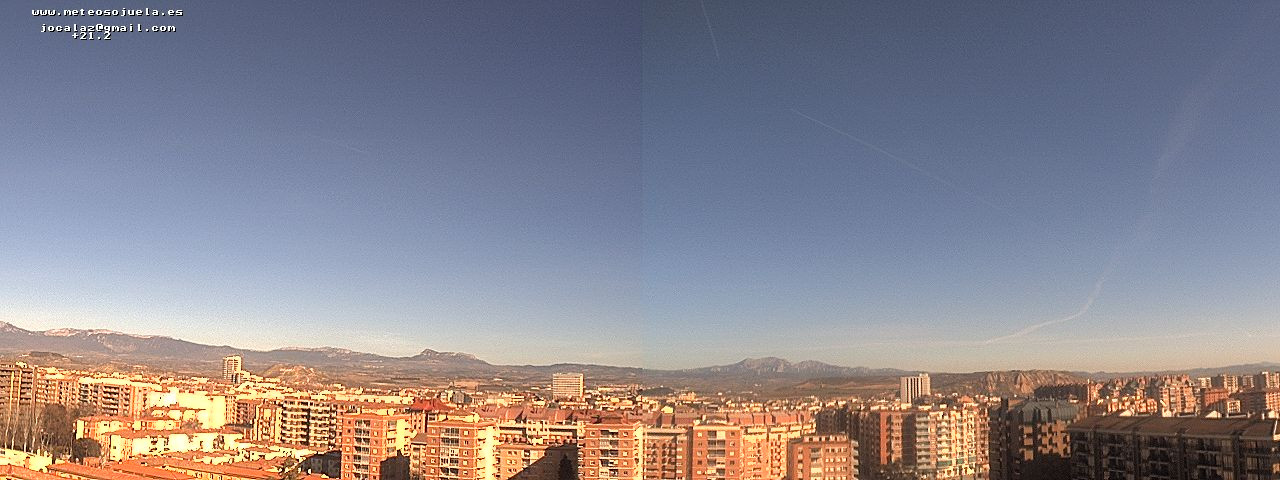 Imagen WEBCAM Logroño. www.meteosojuela.es
