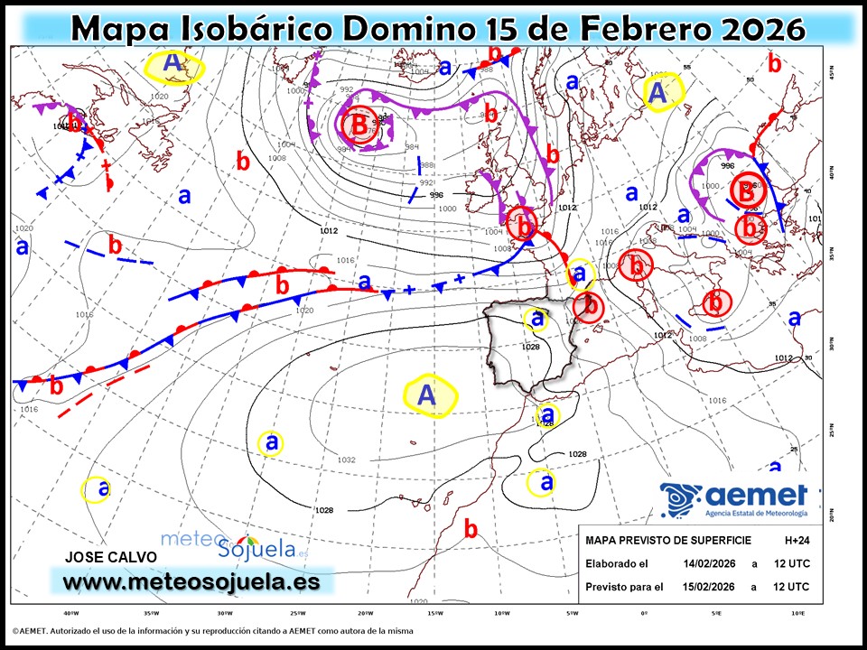 Mapa Isobárico La Rioja. Meteosojuela