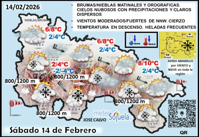 Mapa del tiempo en La Rioja. Meteosojuela Mapa del tiempo en La Rioja. Meteosojuela