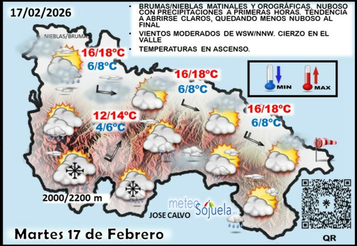Mapa del tiempo en La Rioja. Meteosojuela Mapa del tiempo en La Rioja. Meteosojuela