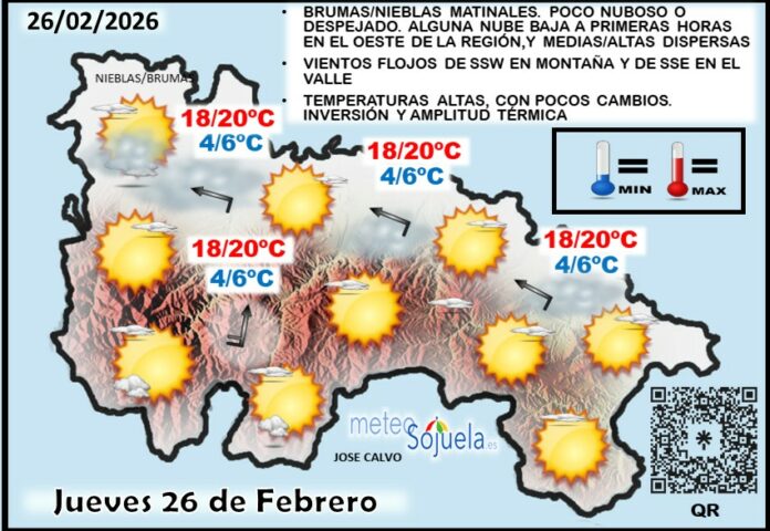 Mapa del tiempo en La Rioja. Meteosojuela Mapa del tiempo en La Rioja. Meteosojuela