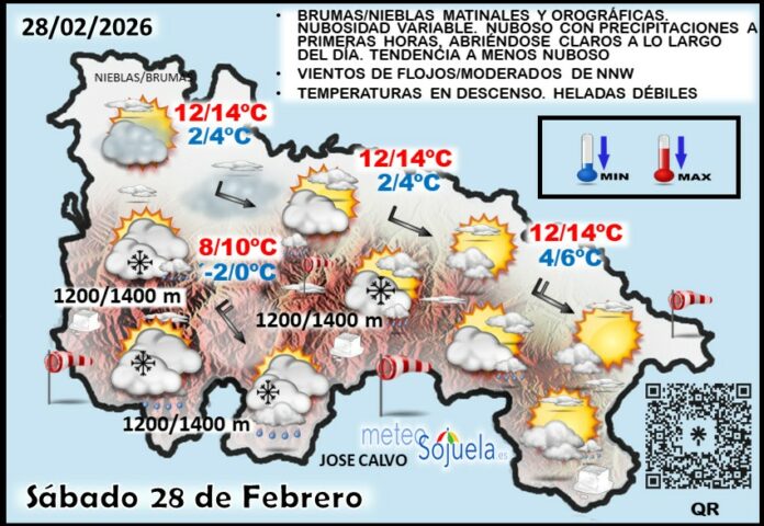 Mapa del tiempo en La Rioja. Meteosojuela Mapa del tiempo en La Rioja. Meteosojuela