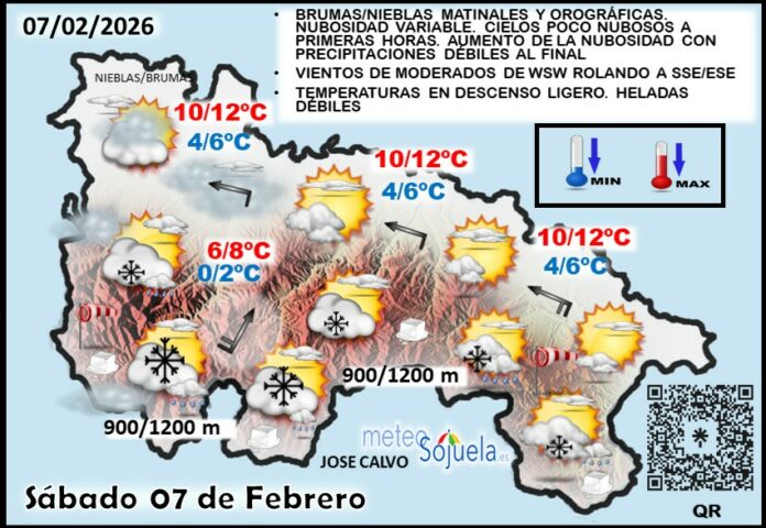 Mapa del tiempo en La Rioja. Meteosojuela Mapa del tiempo en La Rioja. Meteosojuela