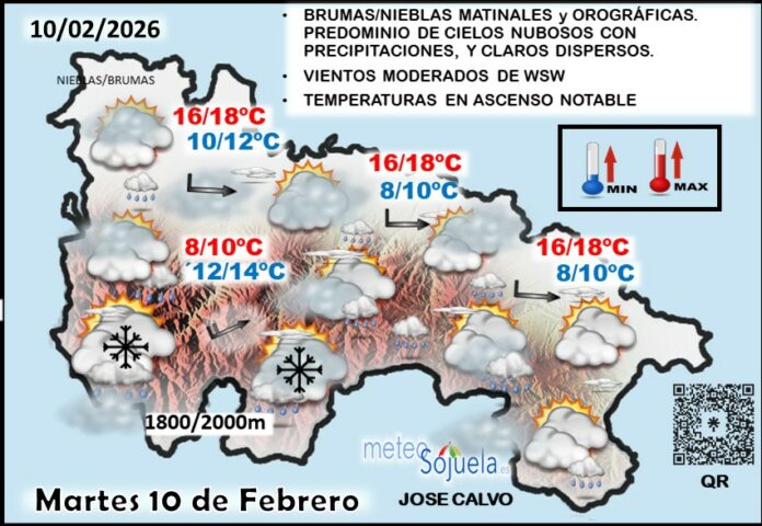 Mapa del tiempo en La Rioja. Meteosojuela Mapa del tiempo en La Rioja. Meteosojuela