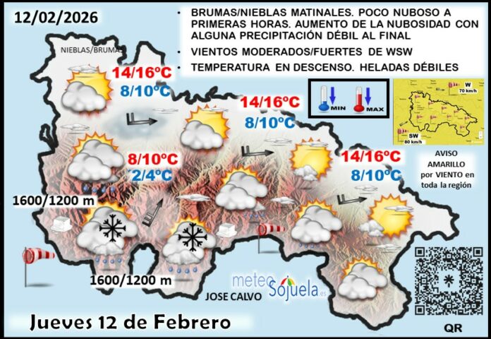 Mapa del tiempo en La Rioja. Meteosojuela Mapa del tiempo en La Rioja. Meteosojuela