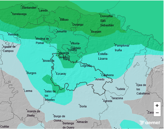 Precipitación Media según AEMET. Meteosojuela La Rioja 17