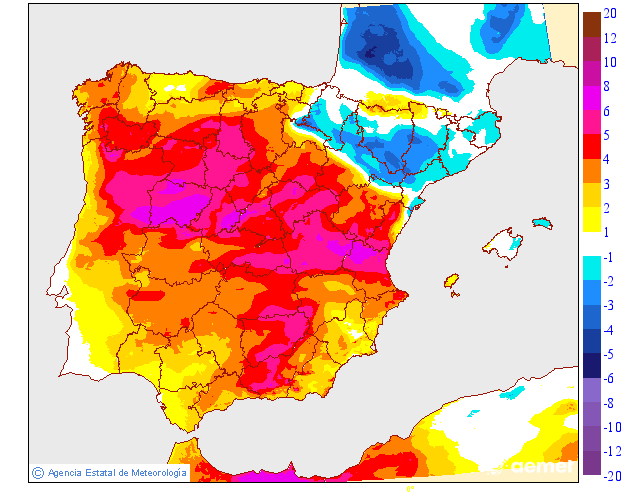 Variación de temperaturas máximas AEMET Meteosojuela 04