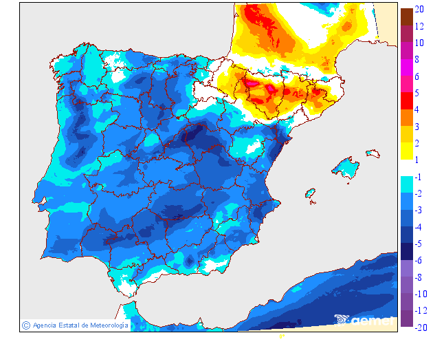 Variación de temperaturas máximas AEMET Meteosojuela 06