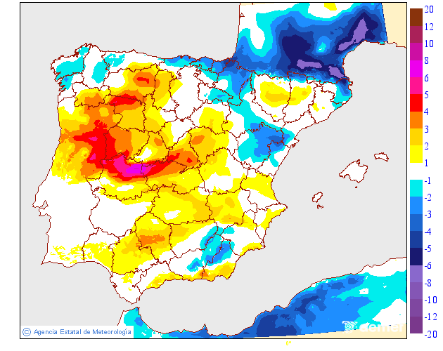 Variación de temperaturas máximas AEMET Meteosojuela 08