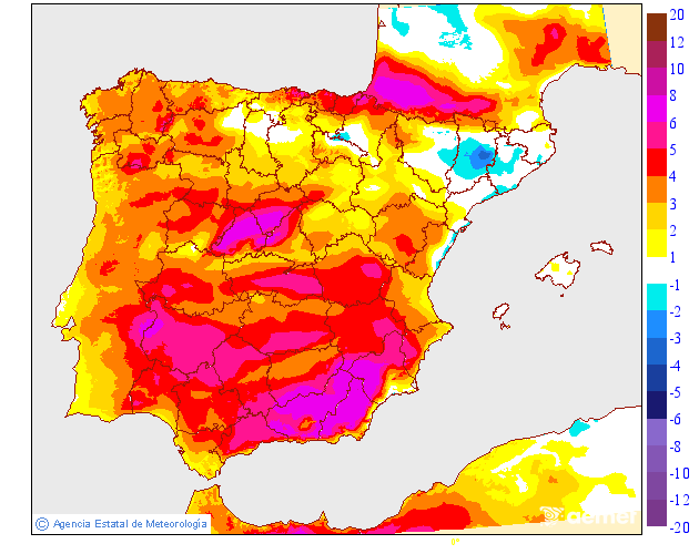 Variación de temperaturas máximas AEMET Meteosojuela 09