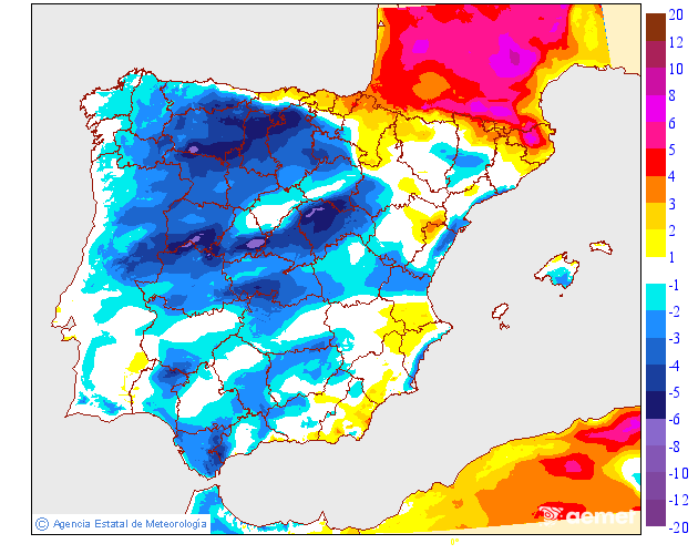 Variación de temperaturas máximas AEMET Meteosojuela 18