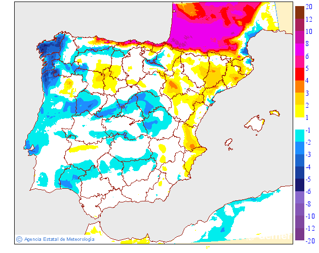 Variación de temperaturas máximas AEMET Meteosojuela 24