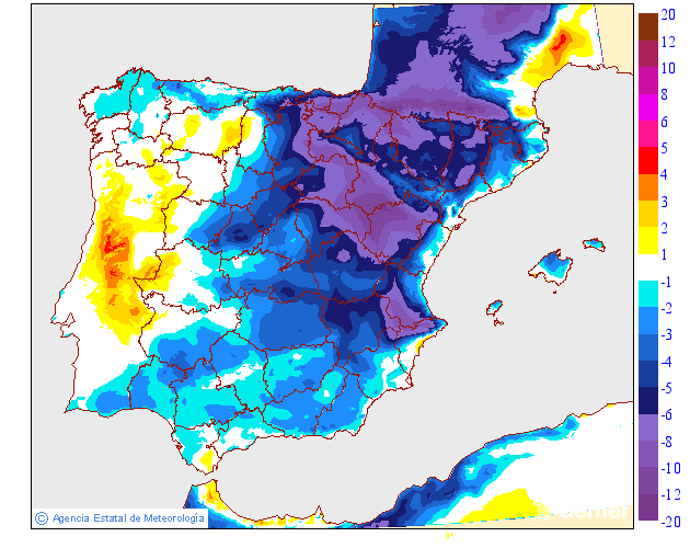 Variación de temperaturas máximas AEMET Meteosojuela 28