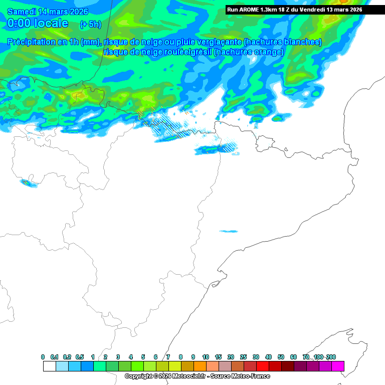 Animación evolución de las precipitaciones previstas en La Rioja
