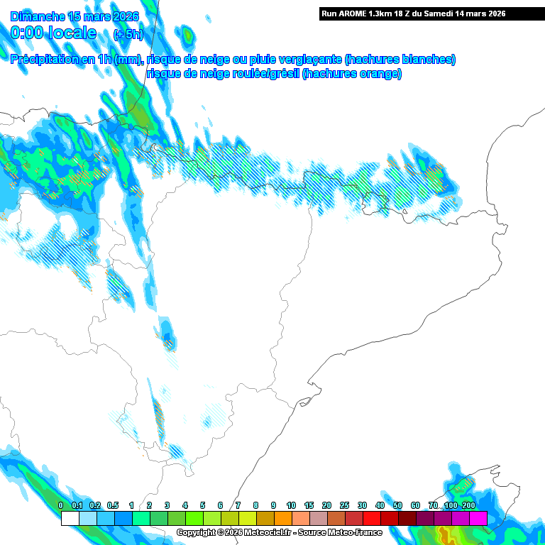 Animación evolución de las precipitaciones previstas en La Rioja