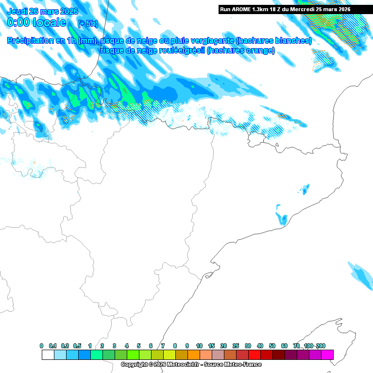 Animación evolución de las precipitaciones previstas en La Rioja