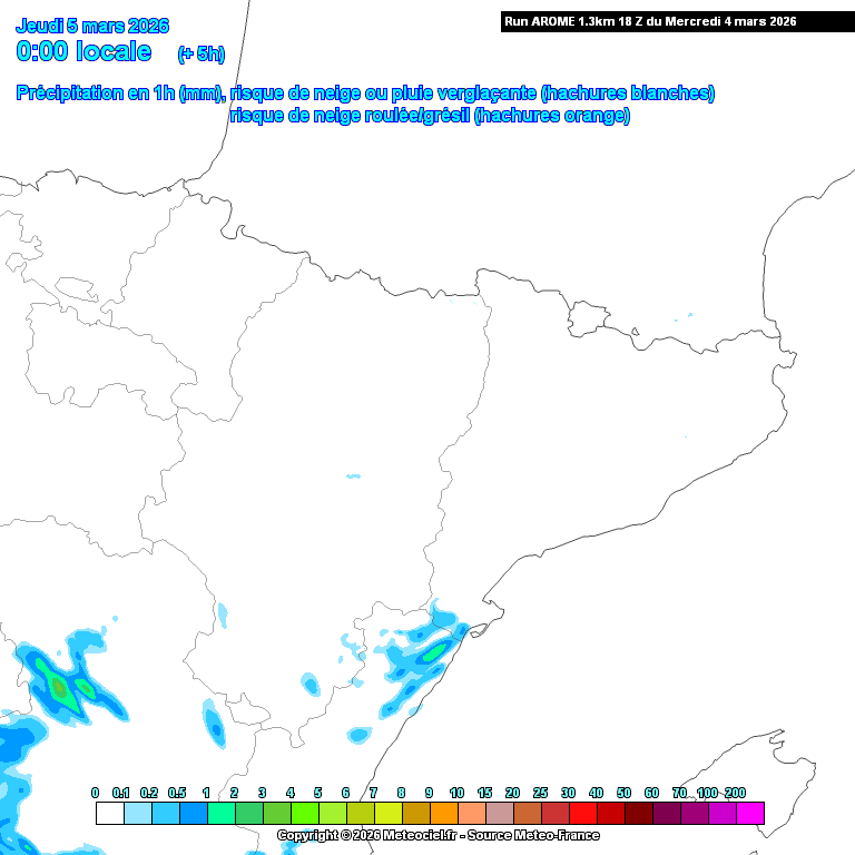 Animación evolución de las precipitaciones previstas en La Rioja